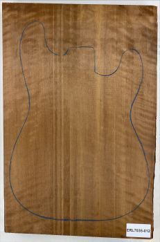 Body Alder, European Curly, Choco, 1-pc., Unique Piece #012